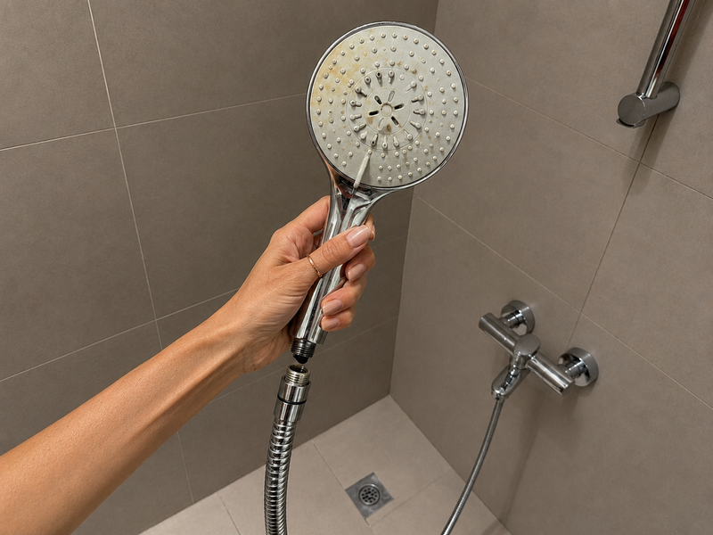 Step 1 — Unscrew your current shower head