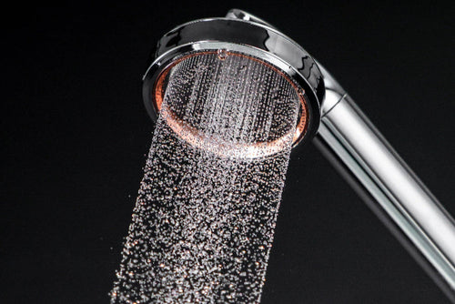 SOAH Chrome Edition Vitamin C shower head releasing micro-fine water spray luxury filtered shower for glowing skin and silky hair