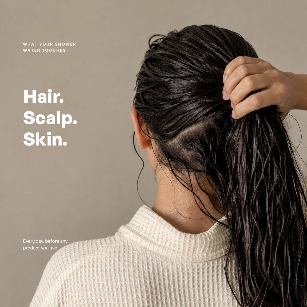 SOAH Chrome Edition highlighting shower comfort for hair, scalp and skin as part of a premium wellness routine.