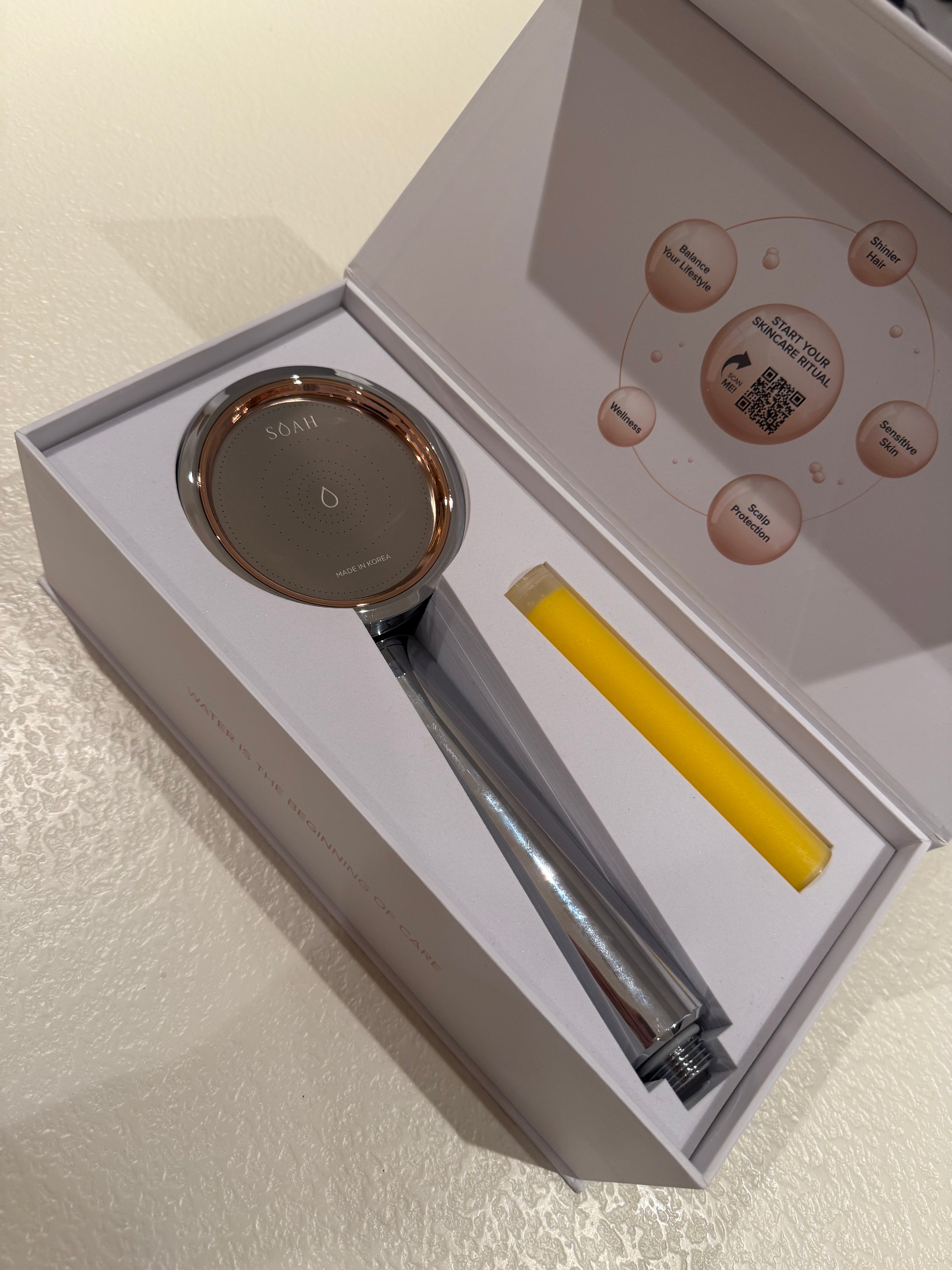 Karim from Abu Dhabi happy using Tabby split payments to buy the SOAH luxury vitamin C shower head without paying full price upfront