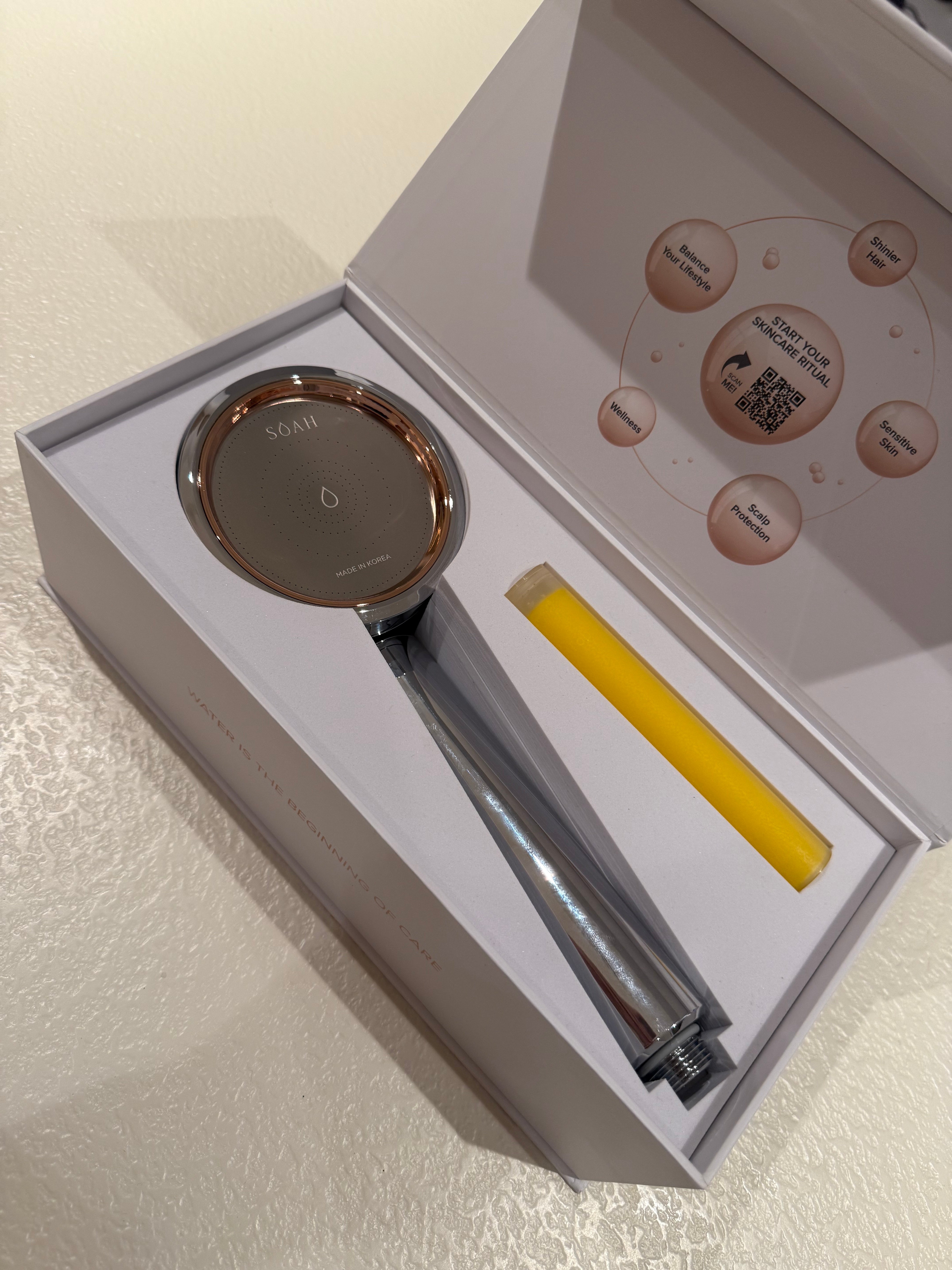 Karim from Abu Dhabi happy using Tabby split payments to buy the SOAH luxury vitamin C shower head without paying full price upfront
