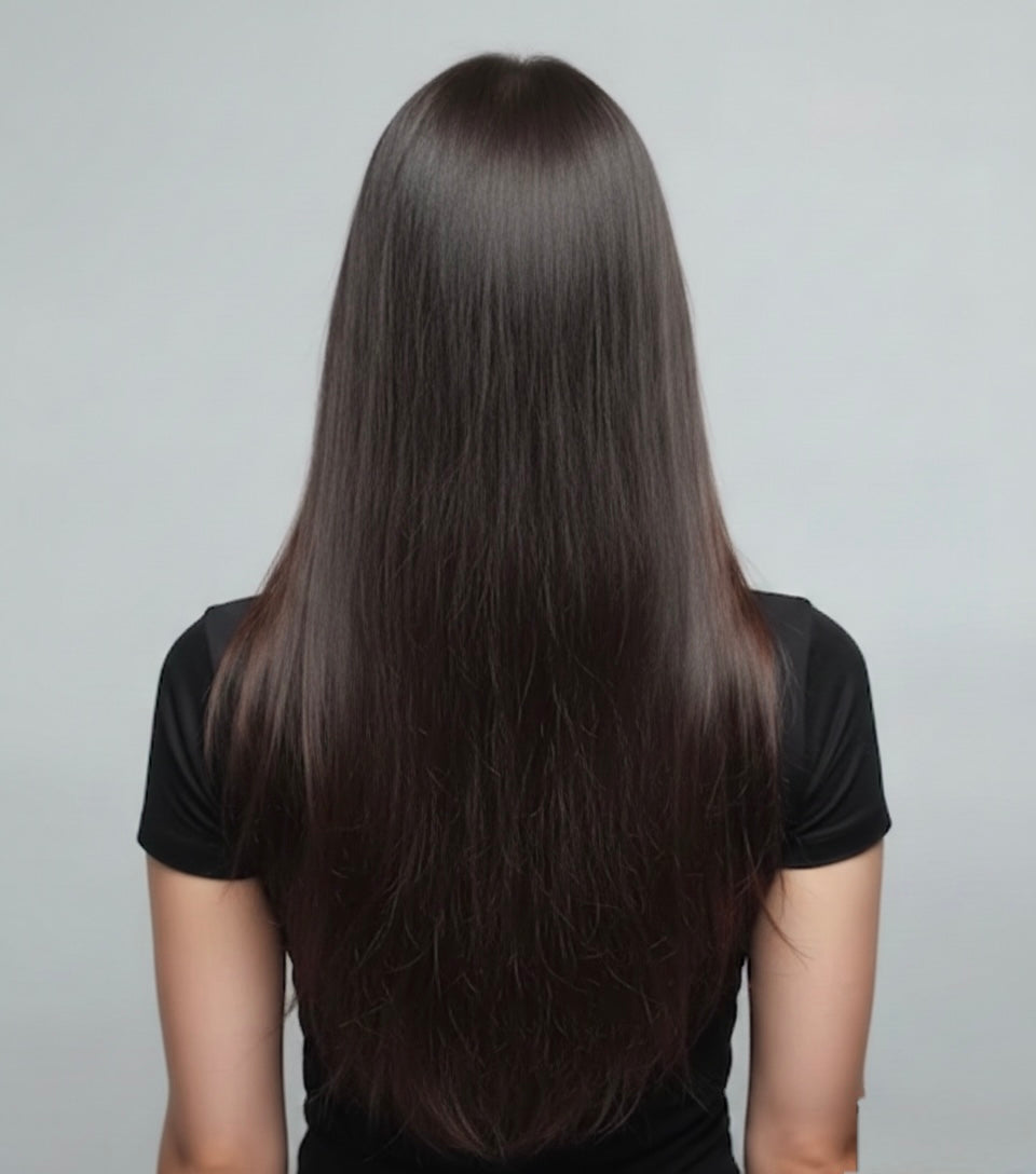 Visible results after using the SOAH Vitamin C Shower Head: smoother, shinier hair thanks to purified water and essential nutrients. Ideal for combating hard water in the UAE.