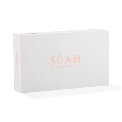 Premium SOAH Vitamin C shower filter packaging in white box with logo